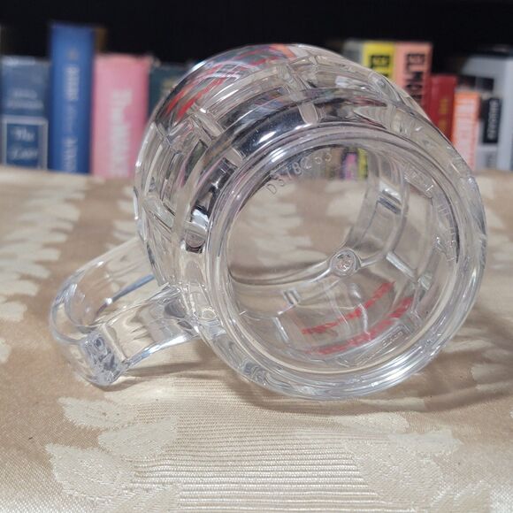 Snap-On Tools Hex Pattern Acrylic Beer Mug Cup Red vtg Logo 24oz. USA NICE - Picture 3 of 14